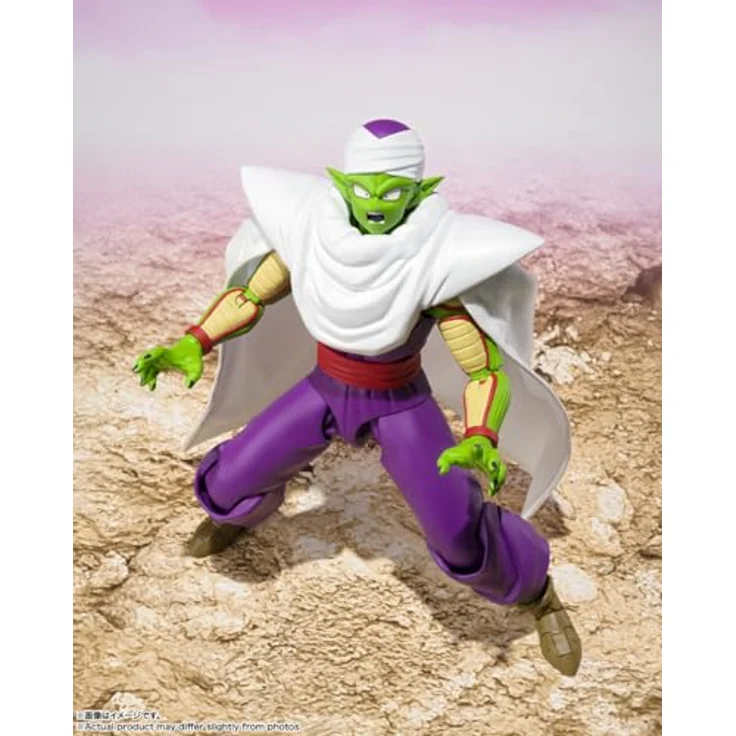 TAMASHII NATIONS Dragon Ball DAIMA Piccolo S.H.Figuarts Actionfigur mit Austauschhänden, Köpfen und Umhang – Bild 3
