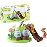 PLAYMOBIL 71317 1.2.3 & Disney: Winnies Tiggers Bienengarten Spielset, mit Bienenhüpfstäben und Steckblumen, mehrfarbig