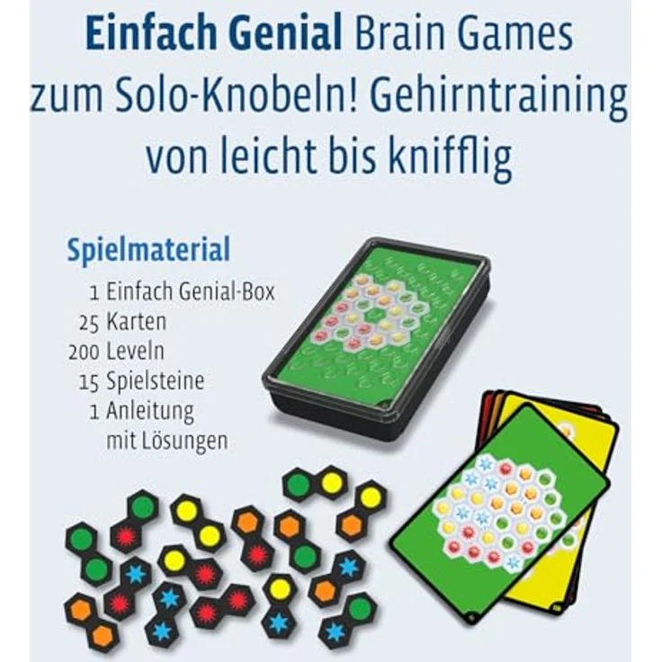 Kosmos Einfach Genial Brain Games, Rätselspiel für herausfordernde Denksportaufgaben – Bild 4