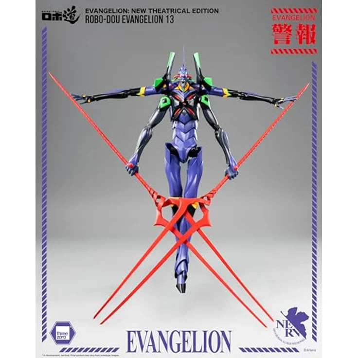ThreeZero Evangelion 13, 28 cm Actionfigur aus "Evangelion: New Theatrical Edition" mit Zubehör in Fensterbox – Bild 18