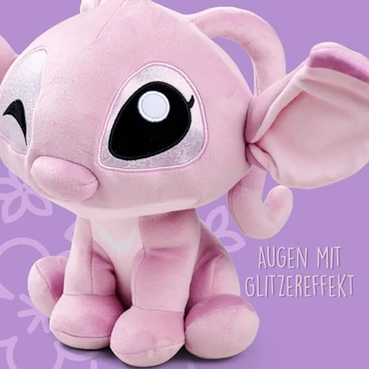 Simba Disney Doorables Angel, 25 cm Plüschfigur aus Lilo & Stitch, geeignet für Kinder ab den ersten Lebensmonaten, farbenfroh und kuschelweich – Bild 4