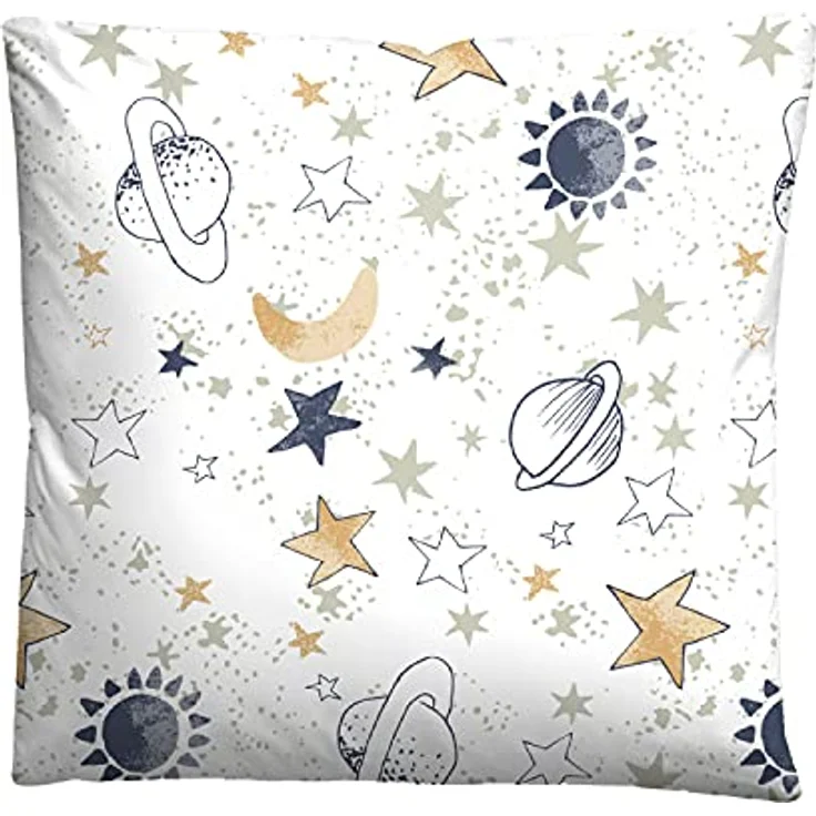 biberna 0004645 Feinbiber-Bettwäsche Weiss 1x 135x200 cm + 1x 80x80 cm – Bild 3