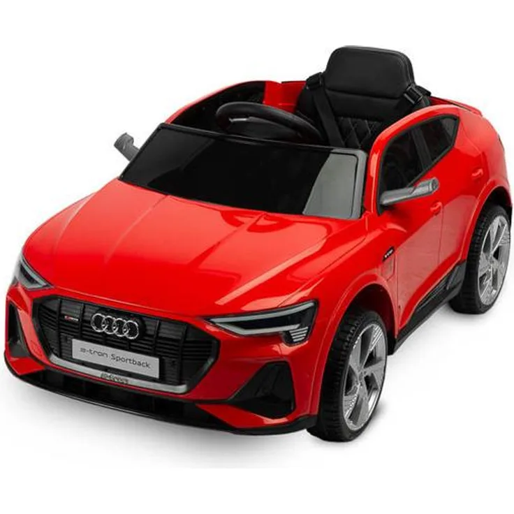 Toyz Audi e-tron Sportback Kinder-Elektroauto, Rot, Lizenzierter Nachbau mit Allradantrieb, für 3–8 Jahre