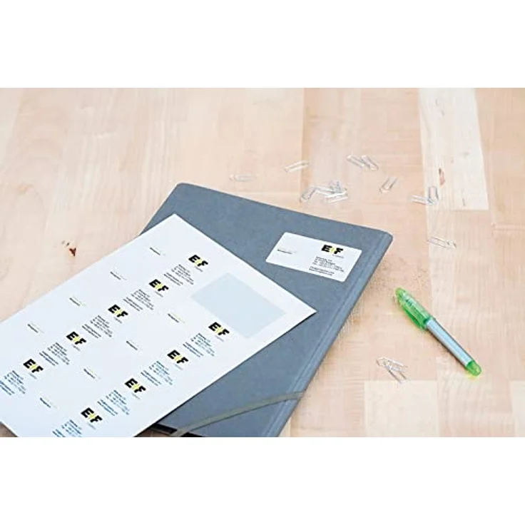 HERMA 8840 Universal Etiketten für Inkjet Drucker DIN A4 (83,8 x 50,8 mm, 25 Blatt, Papier, matt) selbstklebend, bedruckbar, permanent haftende Aufkleber, 250 Klebeetiketten, weiß – Bild 3