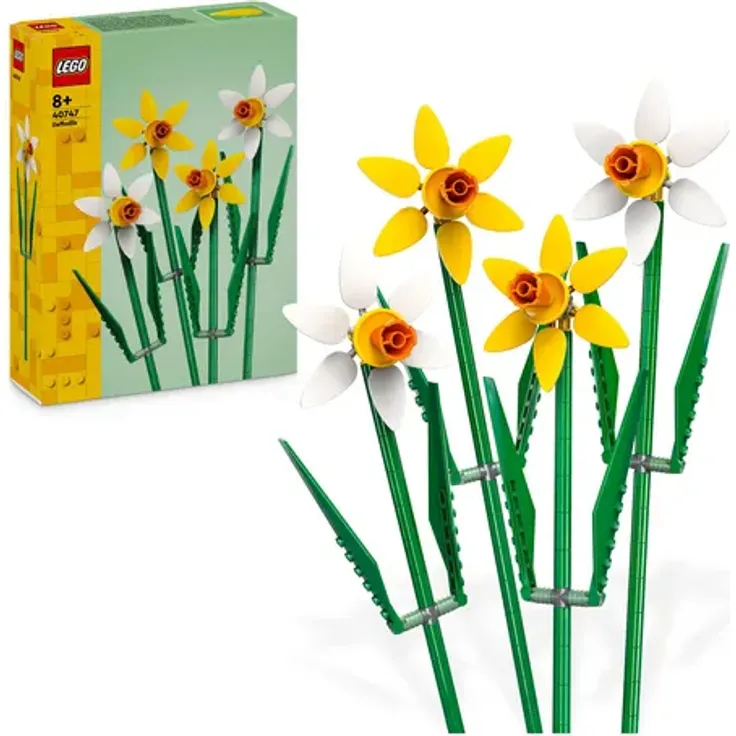 LEGO Creator 40747 Narzissen Set mit künstlichen Blumen, Kinderzimmer-Deko