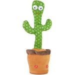Kögler Kuscheltier Tanzender Laber Kaktus mit Sprechfunktion und Licht, 33 cm, grün