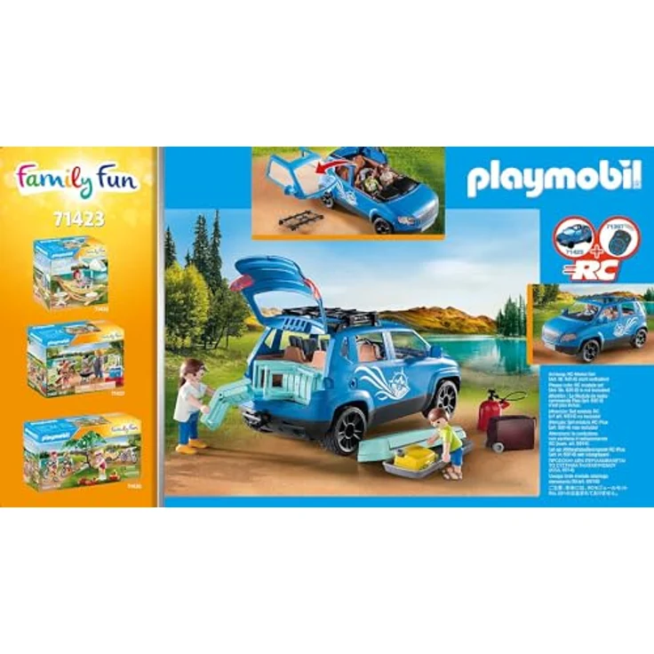 Playmobil® Konstruktions-Spielset Wohnwagen mit Auto (71423), Family & Fun, (128 St) - Preisvergleich – Bild 5
