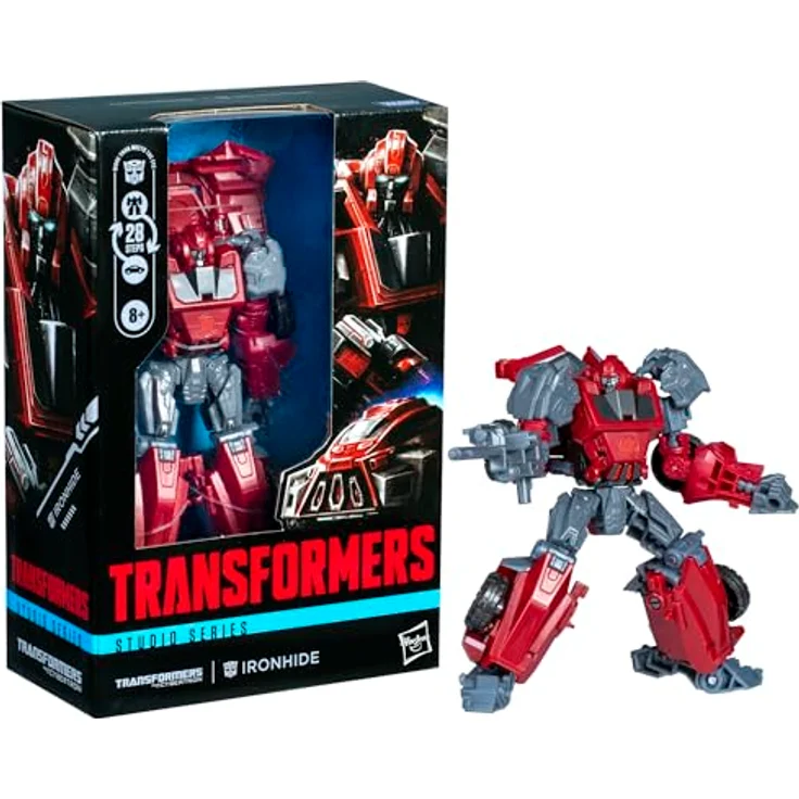 Transformers Studio Series Voyager-Klasse, Gamer Edition Ironhide Action-Figur, 16,5 cm beweglich mit Energon Doppelaxt und Blaster, 2 Modi – Bild 3