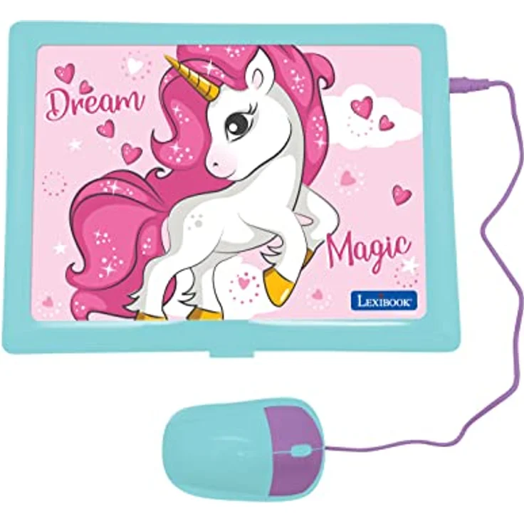 Lexibook Spielzeug-Computer, Lernspielzeug mit interaktiven Lernspielen, blau – Bild 2