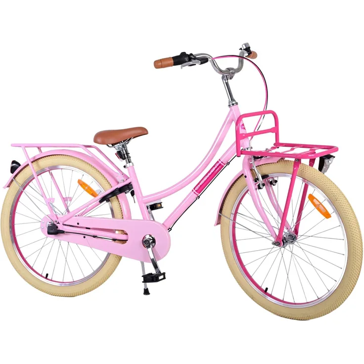 Volare Kinderfahrrad Excellent 24 Zoll Rosa, mit Shimano Nexus 3 Schaltung, Aluminiumfelgen und Gepäckträger