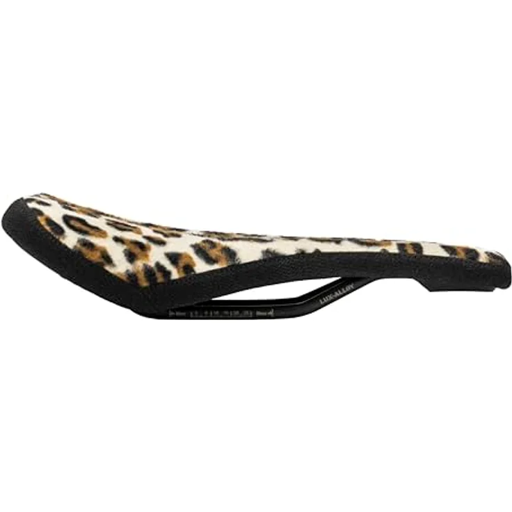 SDG Bel-AIR 3.0 Traditioneller Lux-Legierungsschiene, Tiersattel, Leopard Fahrradsattel – Bild 3