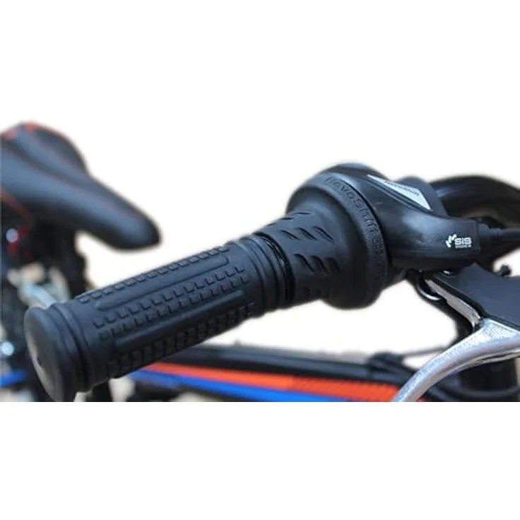 Talson Mountainbike 26 Zoll MIT GABELFEDERUNG & Beleuchtung, 21-Gang Faster BBO, schwarz-blau – Bild 4
