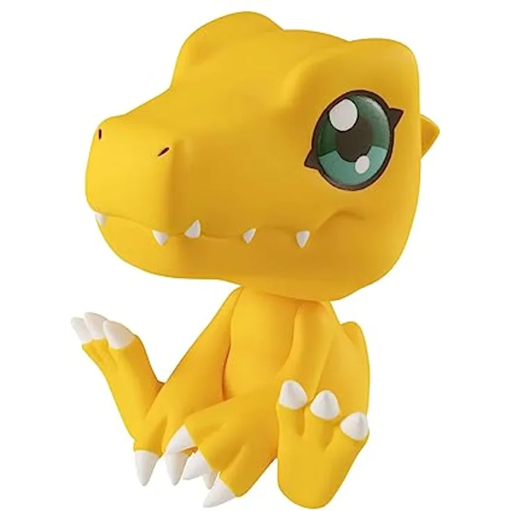 MegaHouse Digimon Adventure Statuette PVC Look Up Agumon 11cm, hochwertige Sammelfigur mit guter Qualität