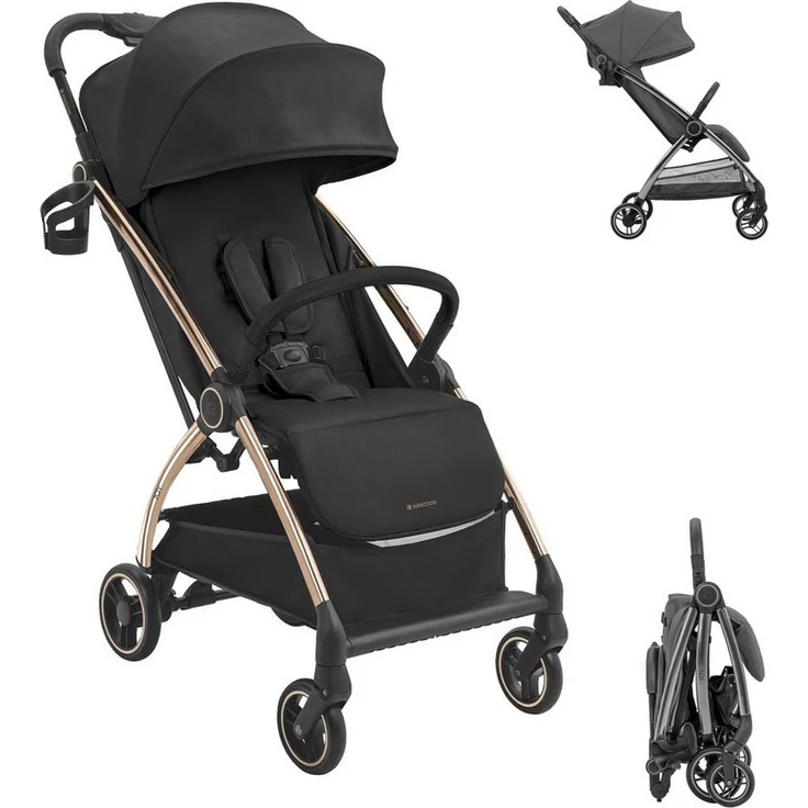 Kikkaboo Kinder-Buggy Kinderwagen Joy, bis 22 kg, verstellbare Rückenlehne, faltbar, blau