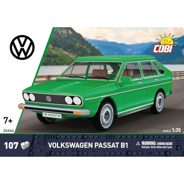 COBI Volkswagen Passat B1 Sedan/Saloon, Modellfahrzeug in Grün, Bausteine made in EU – Bild 3