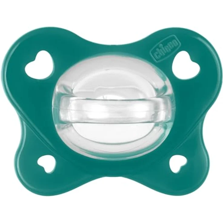 Chicco Dual Soft Silikonschnuller, 16-36 Monate, fördert korrekte Mundentwicklung, unterstützt physiologische Atmung, zweifarbig, Set mit 2 Stück für Jungen – Bild 2