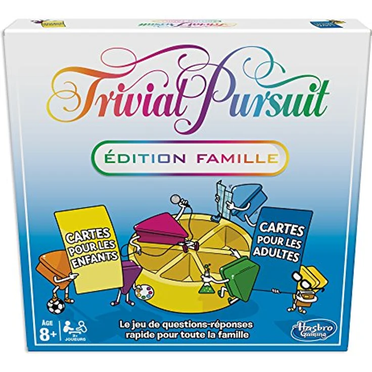 Hasbro Gaming Trivial Pursuit Famille, Brettspiel für 2-6 Spieler, ab 8 Jahren, mit 400 Fragenkarten in 2 Schwierigkeitsstufen – Bild 1