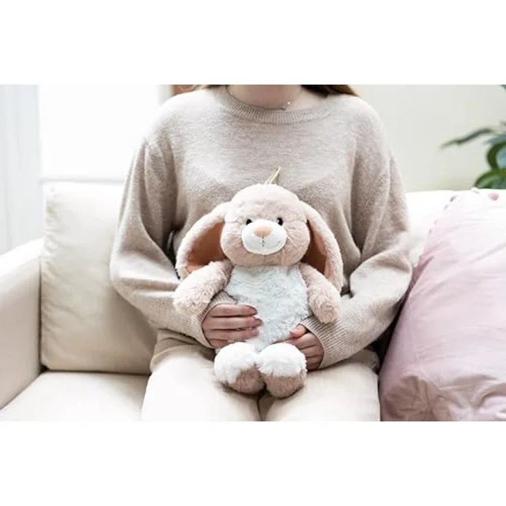 Nici Wärmflasche Hase Fjella, 300 ml, 35 cm, 2in1 Kuscheltier und Wärmflasche, beige und hellbraun – Bild 4