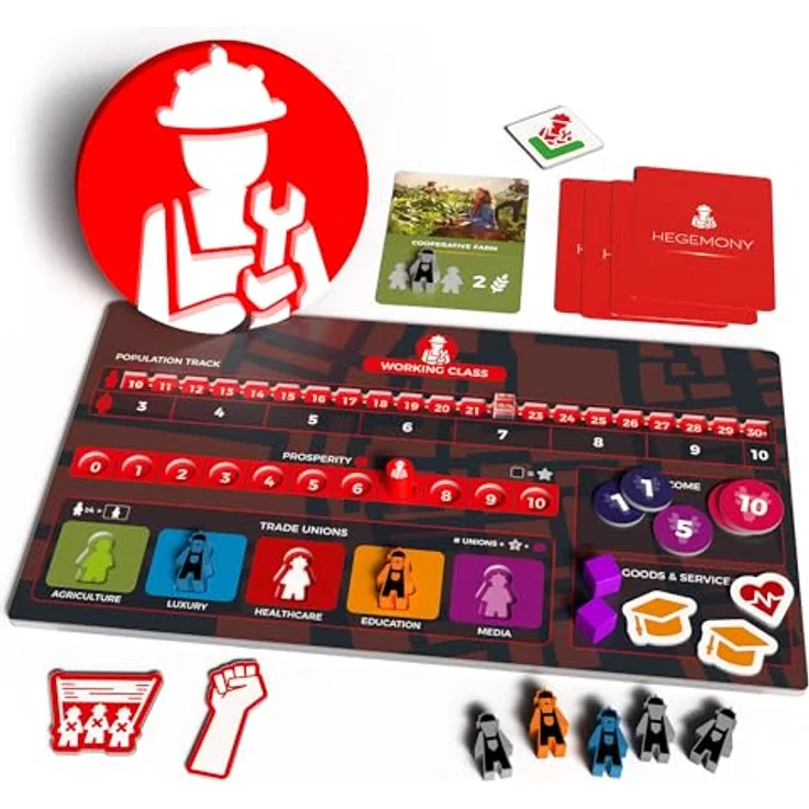 European Player Network Hegemony: Lead Your Class to Victory, strategisches Brettspiel für 2-4 Spieler, 14+ Jahre, Englisch – Bild 5