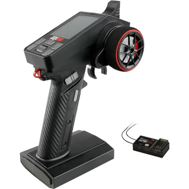 Amewi ATXB8 8-Kanal Fernsteuerung inkl. 8-Kanal Empfänger, programmierbar mit Telemetrie und LiPo-Unterstützung, ideal für Funktionsmodelle und Crawler