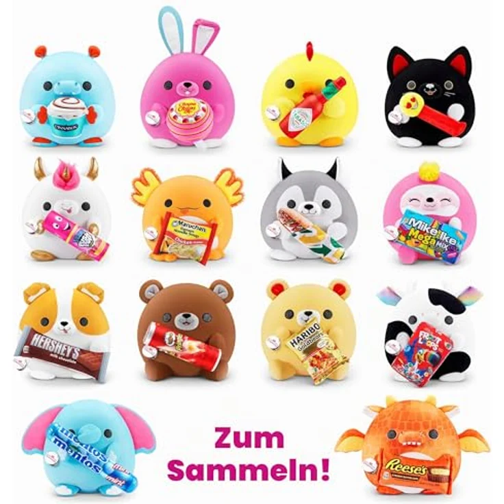 Snackles Series 1 Wave 2 Black Cat (PEZ) Plush, 35 cm, ultraweicher Kuschler und Sammlerstück – Bild 4