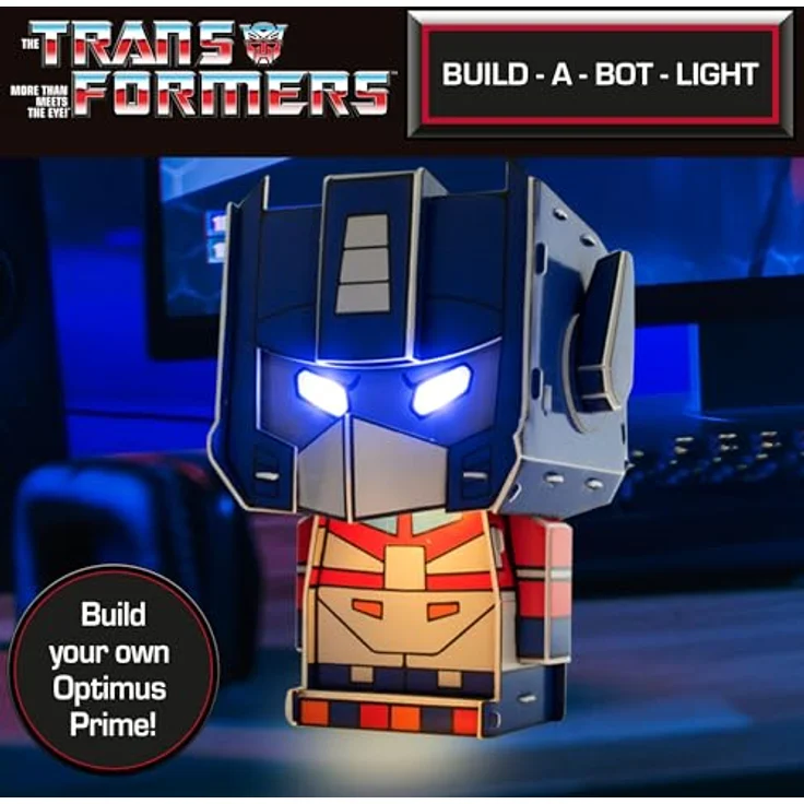 Blue Sky Studios Transformers Build-A-Bot Kit, Optimus Prime Figurenbau-Set mit leuchtenden Augen, 22 Teile, Lizenzprodukt, 19 x 15 cm – Bild 2
