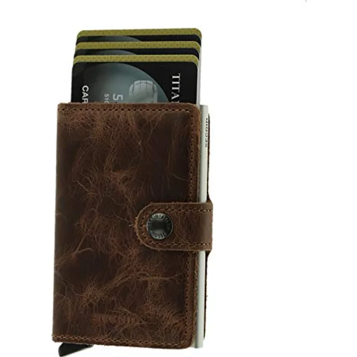 Secrid Vintage Miniwallet Börse mit RFID Schutz 6.5 cm Brown - Preisvergleich
