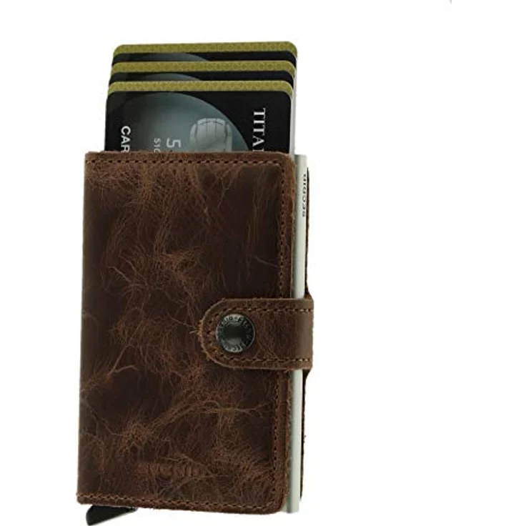 Secrid Vintage Miniwallet Börse mit RFID Schutz 6.5 cm Brown - Preisvergleich – Bild 1