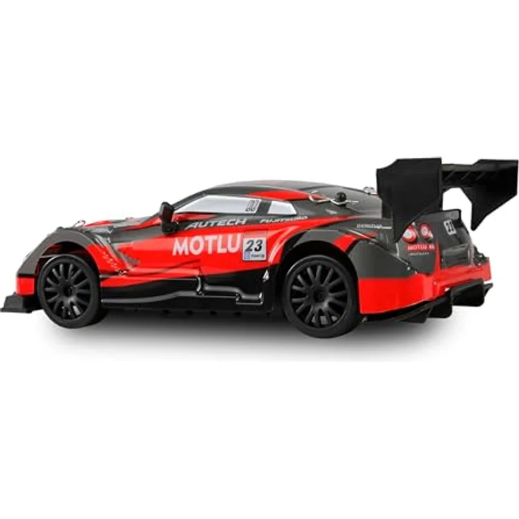 Amewi Drift Racing Car, RC ferngesteuert, mit Underbodenbeleuchtung, 20km/h 4WD 1:24 RTR rot/schwarz – Bild 3