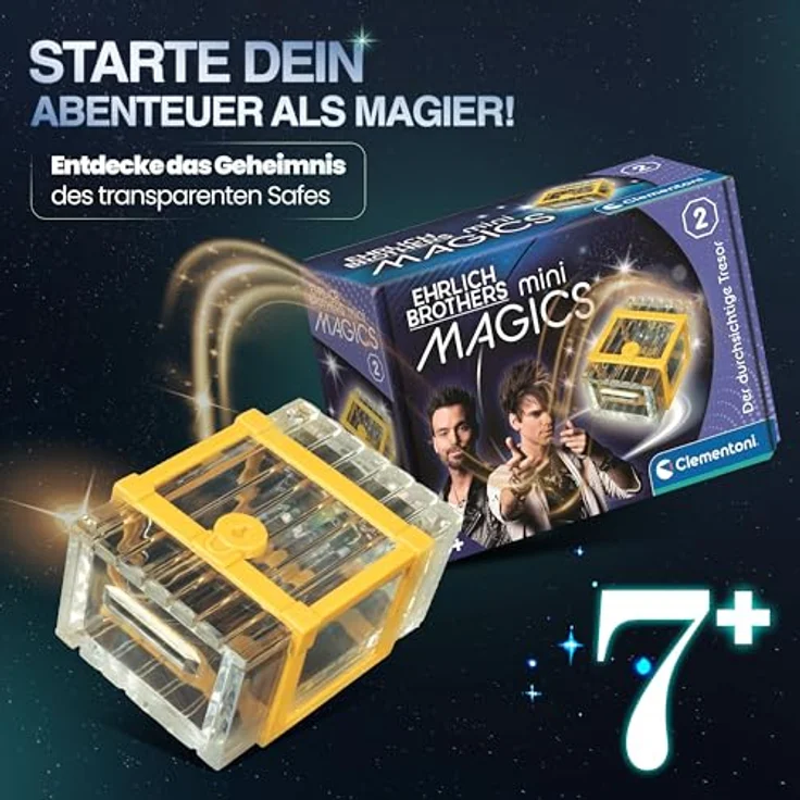 Clementoni EHRLICH BROTHERS mini MAGICS, durchsichtiger Zauberkasten für Kinder ab 3 Jahren – Bild 2