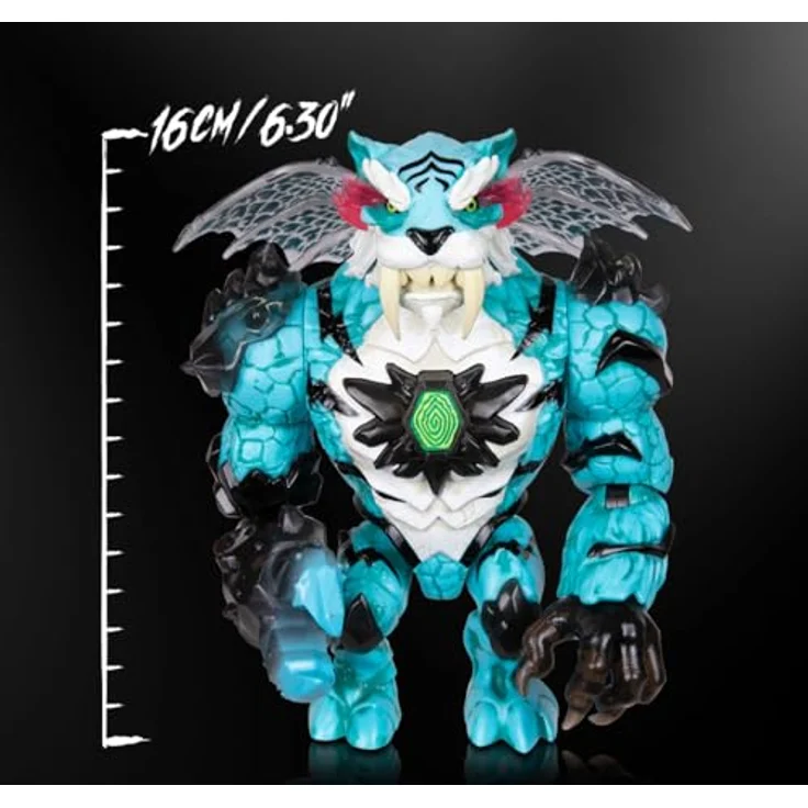 Moose Mr. Beast Figur Tiger, 16 cm Sammelfigur mit 13 beweglichen Gelenken, inklusive Premium-Präsentierbox – Bild 2