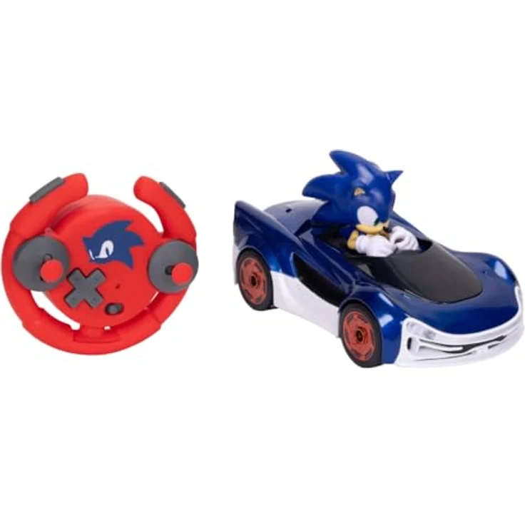 Jakks Pacific Sonic Speed Star Lightning R/C Driftfahrzeug, funkferngesteuertes Auto mit zwei Fahrmodi und Lichteffekten – Bild 6