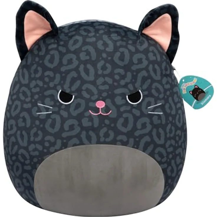 Squishmallows SQCR06735 - Xiomara der Panter 40 cm, superweiches Kuscheltier, offizielles Kelly Toys Plüsch, für langanhaltenden Kuschelspaß