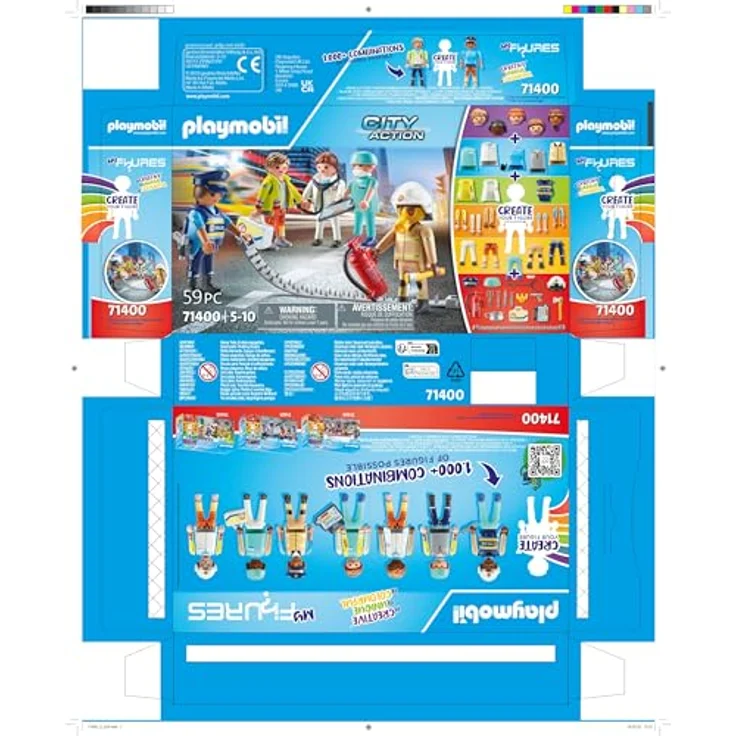 Playmobil® Konstruktions-Spielset City Action, Rescue (71400), My Figures, (59 St) – Bild 9