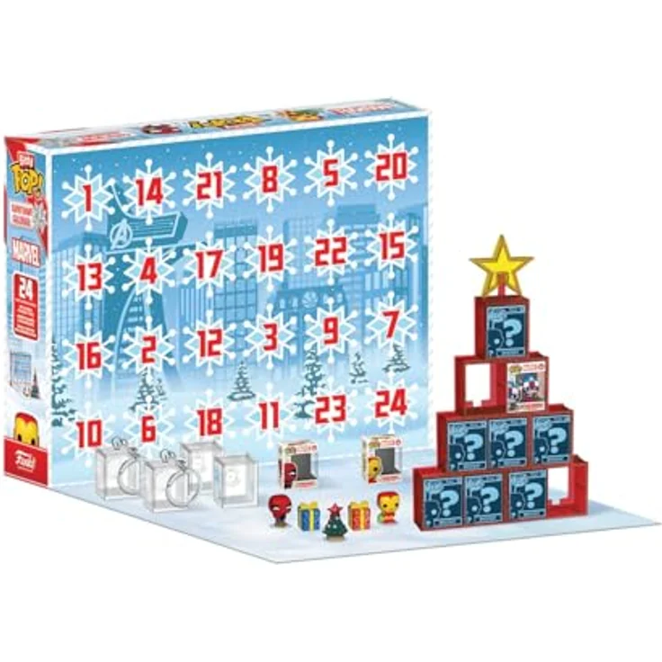 Funko Bitty Pop! Countdown Calendar: Marvel Comics Adventskalender mit 24 Vinyl-Minifiguren zum Sammeln, Geschenkidee für die Feiertage – Bild 2