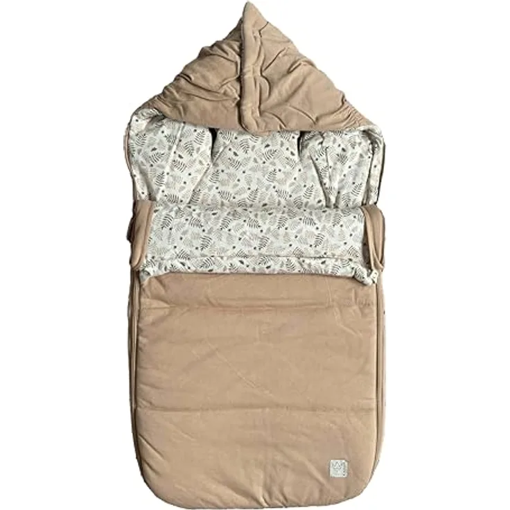 Kaiser 65786 SOPHIA JERSEY Sommer Fußsack, (butternut) - Hochwertiger Jersey, 100% Baumwolle, 90x44 cm, 3-Punkt-Gurtsystem, stilvolles Design