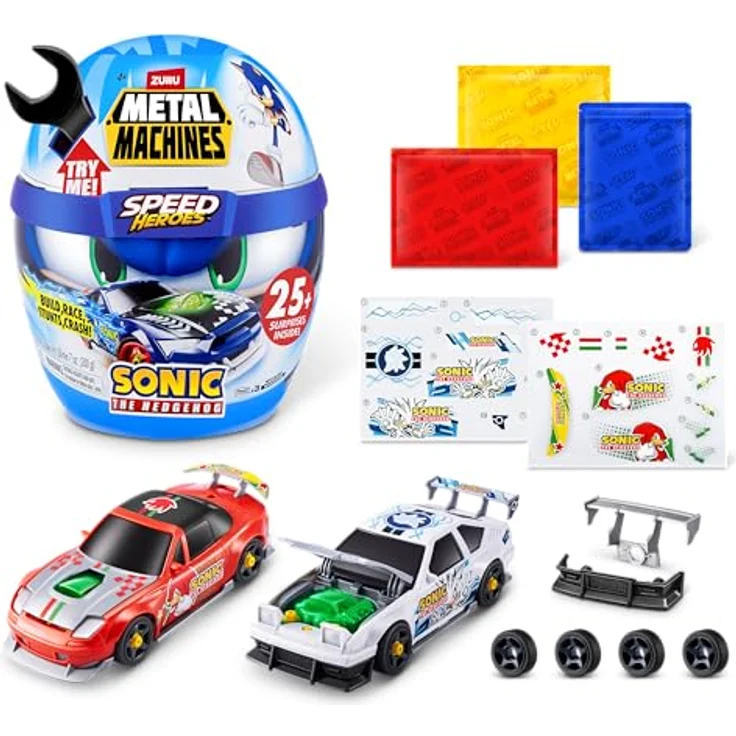 ZURU Metal Machines Speed Heroes Sonic the Hedgehog, Sammelfigur in verschiedenen Farben, ab 4 Jahren – Bild 2