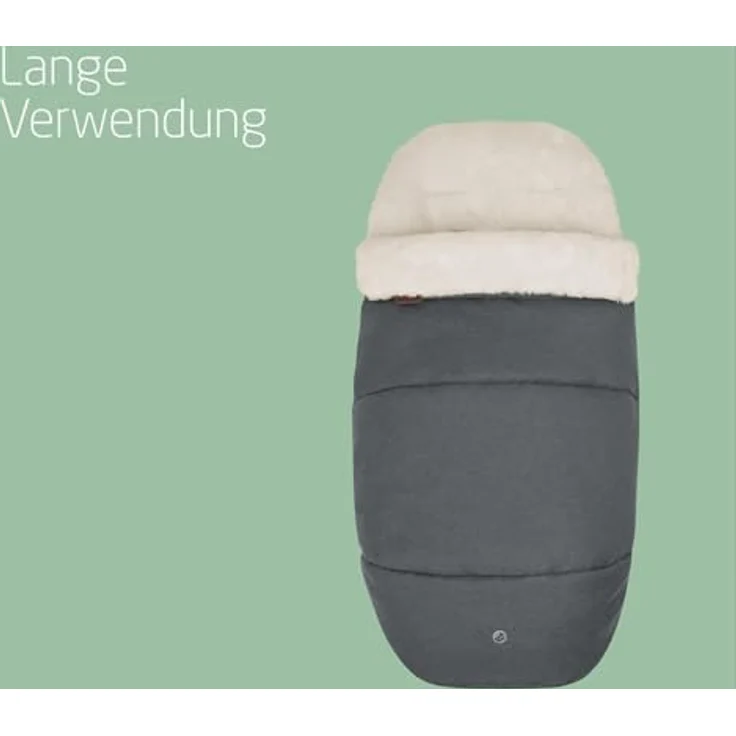Maxi-Cosi kuschelig weicher 2-in-1 Fußsack, Twillic Graphite, geeignet für alle Maxi-Cosi Kinderwagen, auch als Sitzpolster verwendbar – Bild 5