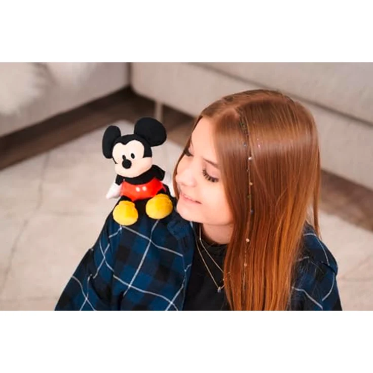 Simba 6315870460, Disney Micky Maus Schulter-Kuscheltier (12 cm), magnetische Plüschfigur für Fans & Kinder ab 0 Jahren – Bild 5