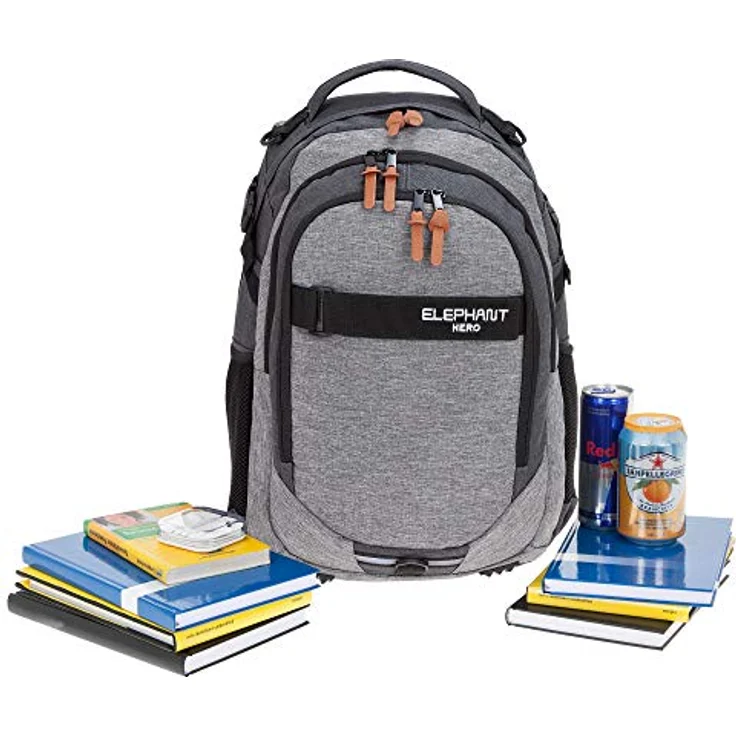 Elephant 3 Teile Set Hero Signature Schulrucksack + Sporttasche + Mäppchen 12723 (Two Tone Grey) – Bild 4