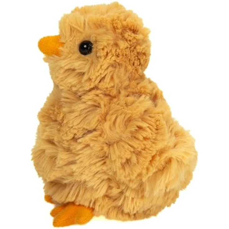 Teddy Hermann 939863, Spielzeug-Huhn „Daisy“, 10 cm flauschiger, gelber Plüsch, waschbar – Bild 3