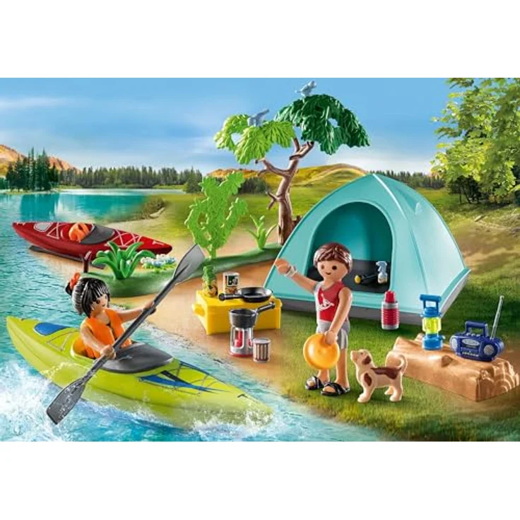 Playmobil® Konstruktions-Spielset Zelten (71425), Family & Fun, (54 St) – Bild 4