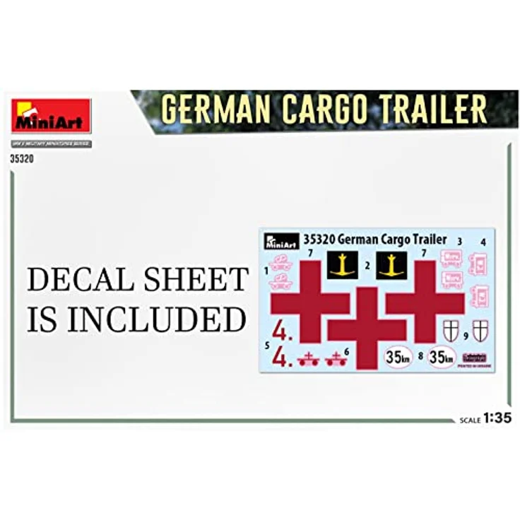 Mini Art 35320 1:35 Dt. Transport-Anhänger - originalgetreue Nachbildung, Modellbau, Plastik Bausatz, Basteln, Hobby, Kleben, Modellbausatz, Zusammenbauen, unlackiert – Bild 2