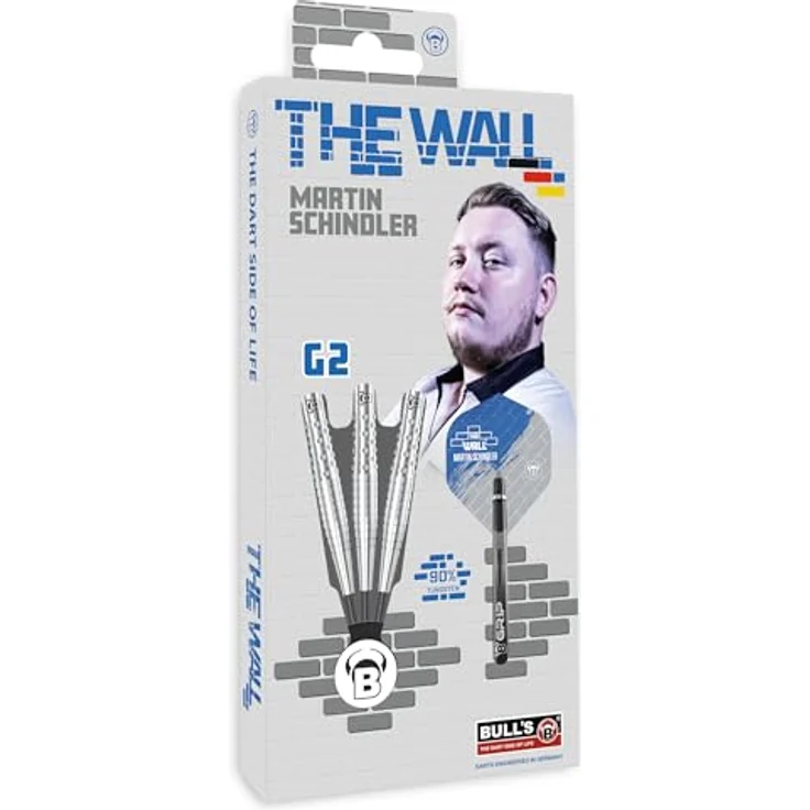 Bull's Martin Schindler Original 90% Tungsten G2 Steel Dart, 25g Steeldart für präzises Spielen – Bild 3