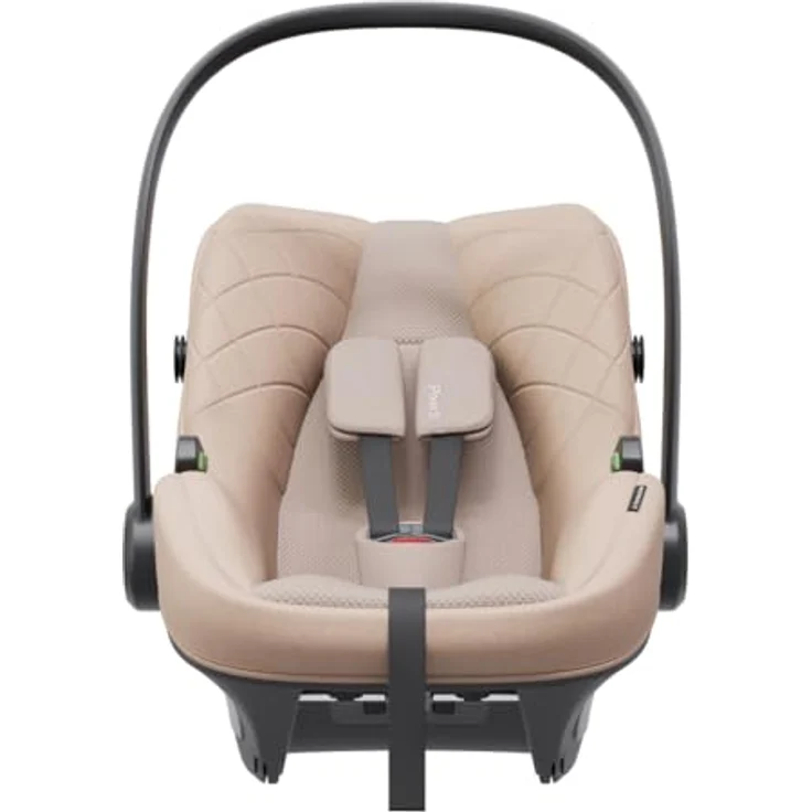 Avionaut Pixel 3 Babyschale, ultraleicht (40–86 cm), 24-fach anpassbare Neugeborenen-Einlage, EPP-Sicherheitschale, AirFlow-Polsterung, Beige – Bild 3