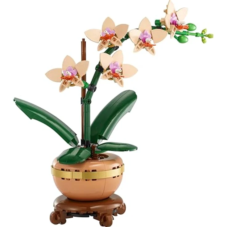 LEGO LEGO® Botanicals Mini-Orchidee 10343, Kunstblumen Set mit 274 Teilen, terrakottafarbener Blumentopf – Bild 12