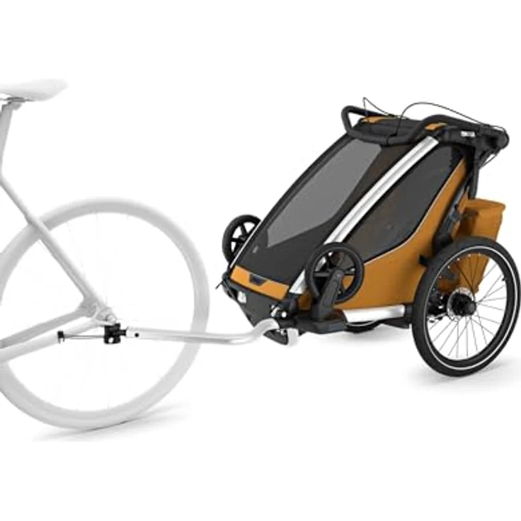 Thule Chariot Sport 2, Fahrradanhänger und Kinderwagen mit einfacher Einhandbedienung und sicherer Ein-Klick-Befestigung – Bild 2