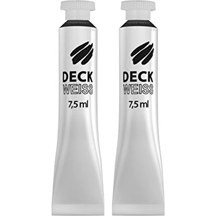 Stylex 25024, Tube mit 2 x 7,5 ml Deckweiß, Malfarbe, hergestellt in Deutschland – Bild 2