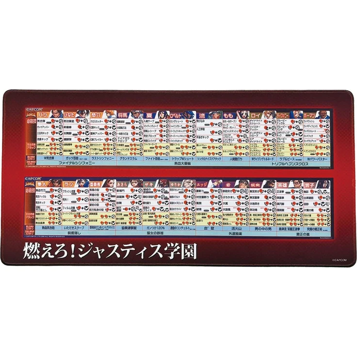 Capcom Capcom Fighting Collection 2 Mousepad Project Justice, Gaming-Mauspad 30 x 60 cm mit optimalen Gleiteigenschaften