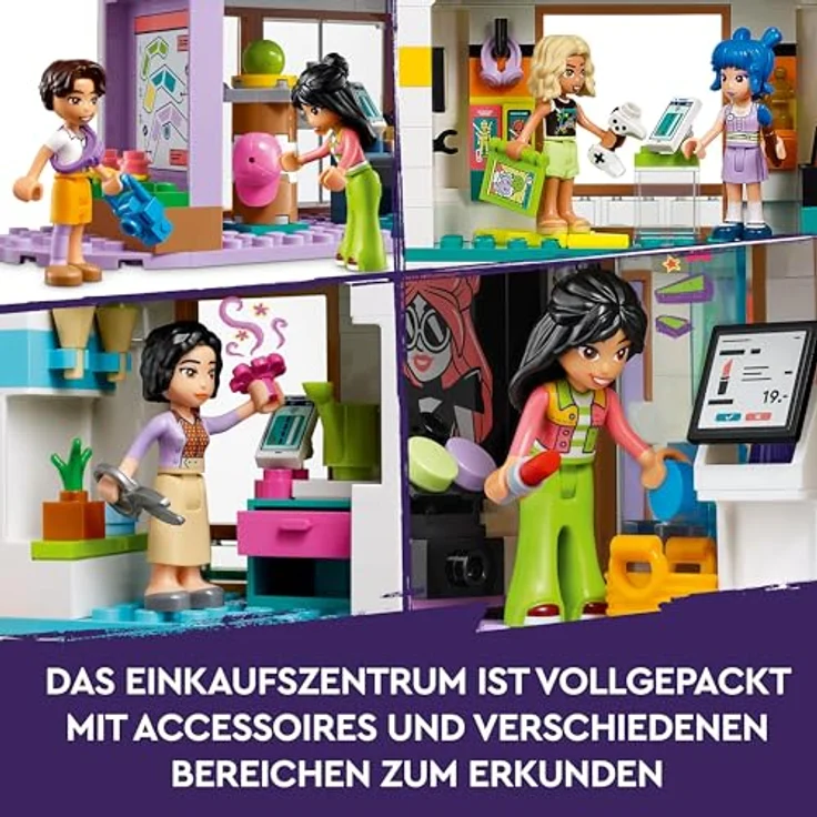 LEGO Friends Heartlake City Kaufhaus, Puppenhaus-Spielzeug für Mädchen und Jungen, Set mit Figuren, fördert die sozial-emotionale Entwicklung, Geschenk für Kinder ab 8 Jahren 42604 – Bild 4